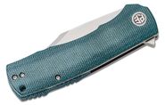 Petrified Fish PFP03 Victor Satin K110 Blue Micarta PFP03BMP - KNIFESTOCK