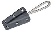 CIVIVI Ostap Hel D-Art Fixed Neck Knife, Silver Bead Blasted C21001-1 - KNIFESTOCK