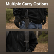 Civivi Perfrico Milled Black G10 HandleSatin Finished 14C28N BladeWith 1PC Black Lanyard - KNIFESTOCK