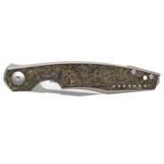 Viper BELONE Satin M390, titanium Dark Gold Matter Carbon Fiber V5970TIFCG - KNIFESTOCK