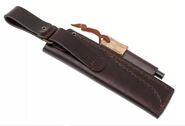 Brisa Trapper 95-curly birch N690Co Flat Sheath bushcraft 95 with firesteel BRS-077-2071-1562 - KNIFESTOCK