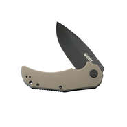 Kubey Mikkel Willumsen Design Bravo one Folding Knife Tan G10 Handle KU319D - KNIFESTOCK