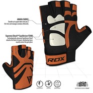 RDX GYM GLOVE LEATHER S12 TAN L - KNIFESTOCK