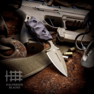 Halfbreed Blades Compact Clearance Knife - Fixed Blade CCK-05 DE - K110 - KNIFESTOCK