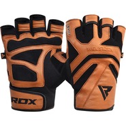 RDX GYM GLOVE LEATHER S12 TAN L - KNIFESTOCK