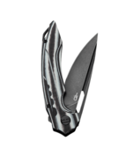 Bestech ORNETTA N690, Black stonewash, Interlayer with Carbon Fiber and G10 BL02D - KNIFESTOCK