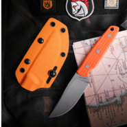 Vosteed Mink(3.33&#039;&#039;) Nitro-V Bead Blast Stonewash Orange G10 D0105 - KNIFESTOCK