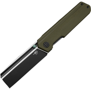 Bestech TARDIS D2 Black DLC +Satin G10 OD Green Liner Lock BG54C - KNIFESTOCK