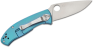 Spyderco C122TIBLP TENACIOUS BLUE TI PLAINEDGE - KNIFESTOCK