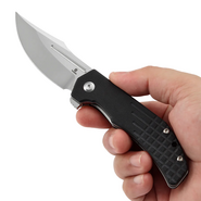 Tenable Knives Orion Satin 14C28N, Svart G10+ Frag Mönster - KNIFESTOCK