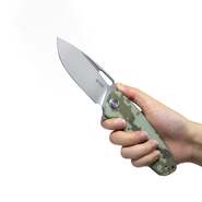 KUBEY Tityus Liner Lock Flipper Folding Knife Camo G10 Handle KU322K - KNIFESTOCK
