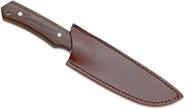 COUTEAU FIXE DE CHASSE BLACK FOX, MANCHE EN BOIS, AVEC ÉTUI EN CUIR - KNIFESTOCK