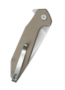 Kubey Nova Beige G10, Satin 14C28N KU117R - KNIFESTOCK