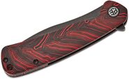 Petrified Fish PFE14 Rogue Black Stonewashed 154CM Red Gmascus G10 PFE14RDMW - KNIFESTOCK