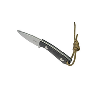 Kubey Bloom Fixed Blade Knife Black Coarse Micarta Handle 2.60&quot; Beadblast 14C28N Blade KU411A - KNIFESTOCK