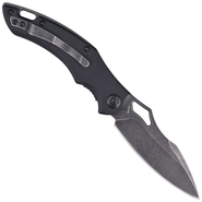 FOX KNIVES EDGE SPARROW BLACK G10, 9Cr13 BLACK STONE WASH FE-034 - KNIFESTOCK