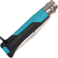 Opinel kés N08 inox OUTDOOR PLASTIC kék 001576, 8,2 cm - KNIFESTOCK