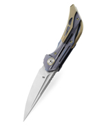 Bestech VIGIL M390, Satin, Titanium, Blue BT2201B - KNIFESTOCK