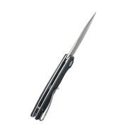 Kubey Calyce Liner Lock Flipper Folding Knife Black G10 Handle KU901K - KNIFESTOCK