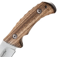 BLACK FOX KIINTEÄTERÄINEN PUUKKO DROP POINT BLD RUOSTUMATON TERÄS 440A, ZEBRA PUUKAHVA - KNIFESTOCK