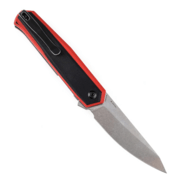 Kansept Integra Stonewashed 154CM Red &amp; Black G10 T1042A3 - KNIFESTOCK