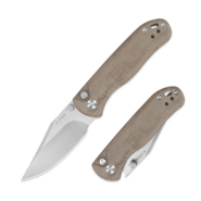Kizer Drop Bear 2 | Nitro-V | Brown &amp; Micarta | - KNIFESTOCK