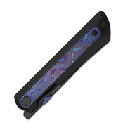 Kizer Quoll S45VN, Satin Brushed, Ti&amp;Titanium Damascus Ki3733A3 - KNIFESTOCK