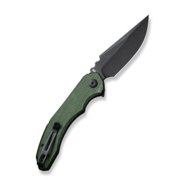 Civivi Bluetick Green Canvas Micarta HandleBlack Stonewashed 14C28N BladeNested Liner Lock C23050- - KNIFESTOCK