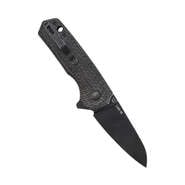 Kizer Lieb M Button Lock Black Micarta  V3541C2 - KNIFESTOCK