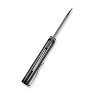 Civivi Crabby Shredded Carbon Fiber HandleDamascus BladeLiner Lock - KNIFESTOCK