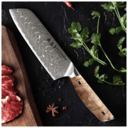 Dellinger Santoku Knife 180 mm Dellinger Longevity Damascus Edition - KNIFESTOCK