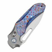 Kansept knives Quasar Stonewashed CPM 20CV Stonewashed Titanium, Timascus K1099V - KNIFESTOCK