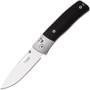 LionSteel NINI Folding knife M390 satin blade, Ti BOLSTER, BLACK G10 handle NN2 GBK - KNIFESTOCK