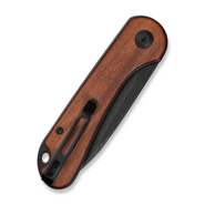 Civivi Elementum Slip Joint Guibourtia Wood HandleBlack Stonewashed 14C28N Blade - KNIFESTOCK