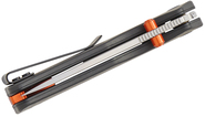 Vosteed Marten 154CM Stonewash Fibre de Carbone Noire A1608 - KNIFESTOCK