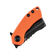 Kansept Korvid Mini Black TiCn Coated 154CM Orange  G10 T3030A7 - KNIFESTOCK