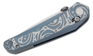 Bestech MOTHUS M390, Satin, Titanium, Blue BT2206A - KNIFESTOCK