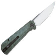 Petrified Fish PFP07 Viking Satin K110 Green Micarta PFP07GRMS - KNIFESTOCK