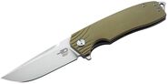 Bestech LION D2, stone wash+satin, Beige G10 BG01C - KNIFESTOCK