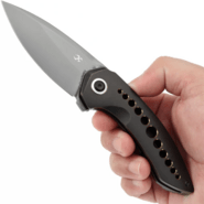 Kansept ODD 21 Mirror DLC CPM20CV,Blackwash Ti with Bronze Anodized Holes K1077A6 - KNIFESTOCK