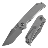 Tenable Fermi Grey TiCn Coated 14C28N Liner Lock T1122A5 - KNIFESTOCK