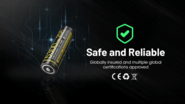 Nitecore ladattava Li-Ion 21700 tyyppi 5300mAh 3,6V akku NL2153HPi(5300mAh) - KNIFESTOCK