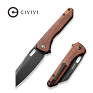 CIVIVI Nugz Guibourtia Wood HandleBlack Stonewashed 14C28N BladeLiner Lock C23 - KNIFESTOCK