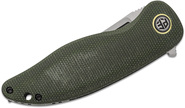 Petrified Fish PFP06 Simum Satin K110 Green Micarta PFP06GRMS - KNIFESTOCK