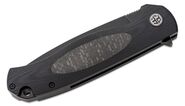 Petrified Fish PFB03 Stamp Black Stonewashed D2 Carbon Fiber With Black G10 PFB03DDW - KNIFESTOCK
