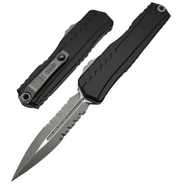 Microtech Cypher® II D/E Apocalyptic® Partial Serrated 1242-11AP - KNIFESTOCK