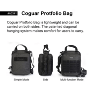 Magforce Cougar Portfolio Bag - 500D Black #A0341B - KNIFESTOCK