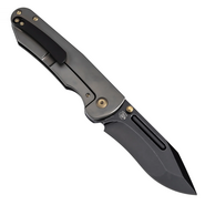 KANSEPT Superhawk Blackwash CPM S35VN 0.157&quot; / 4.0mm Titanium &amp; Shred Carbon Fiber K1084B2 - KNIFESTOCK