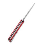 KUBEY Mizo Liner Lock Couteau Pliant Front Flipper Manche G10 Rouge KU2101C - KNIFESTOCK