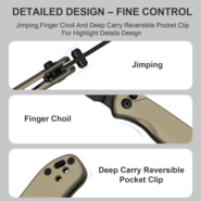 Kizer Drop Bear 2 | Nitro-V | Tan &amp; Aluminum - KNIFESTOCK